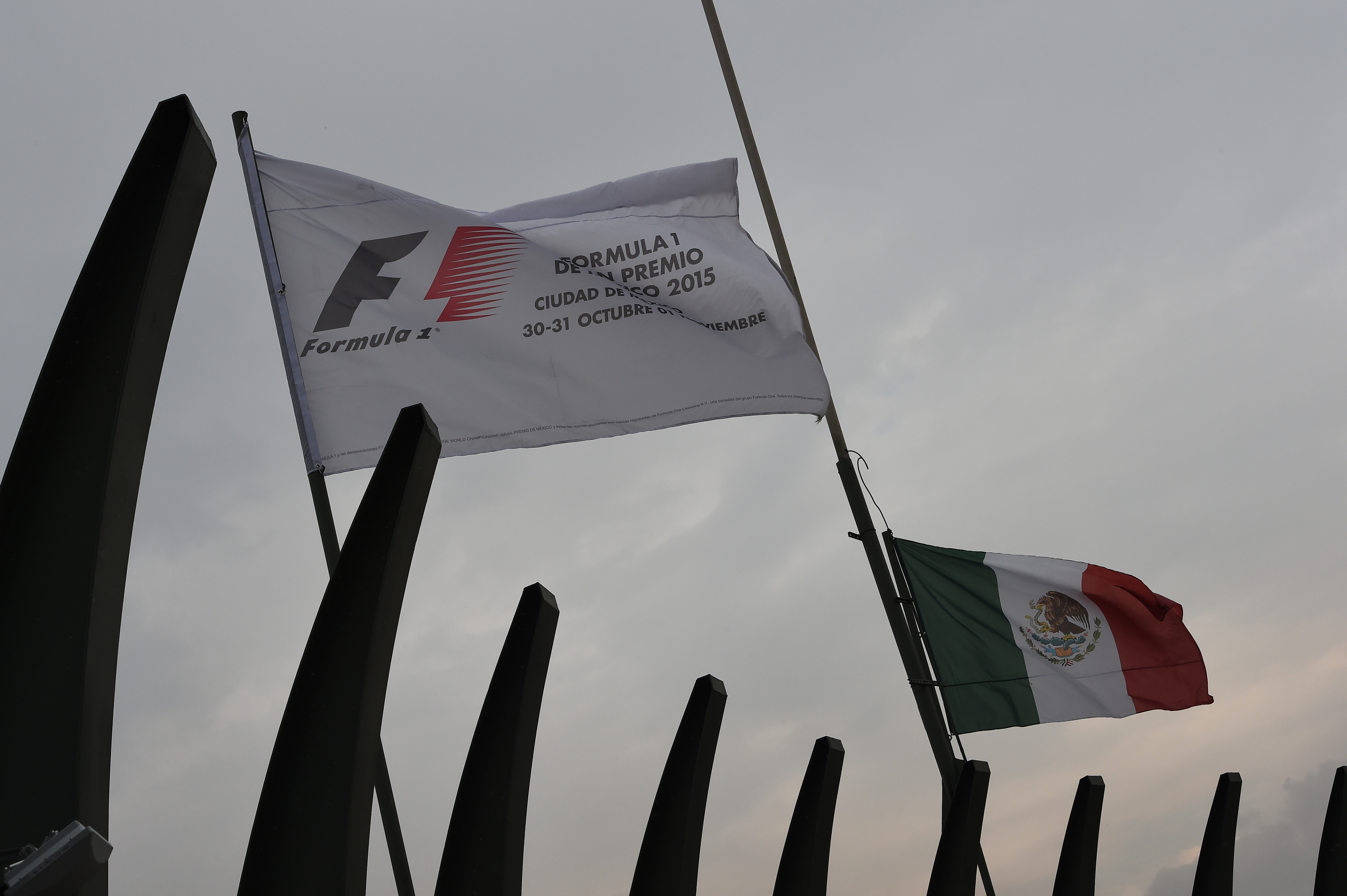 La pista lista para iniciar la Sesión de pruebas del #MexicoGP