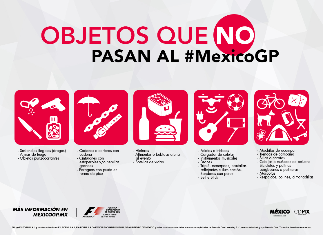 Los 10 básicos del FORMULA 1 GRAN PREMIO DE MÉXICO 2016™