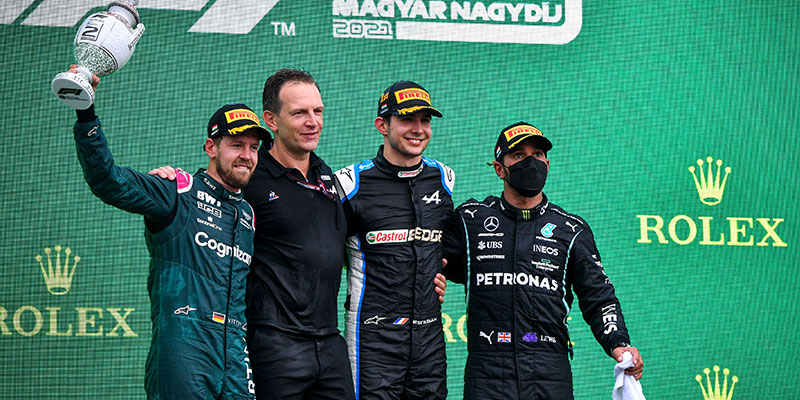 Ocon, el gran ganador del GP de Hungría