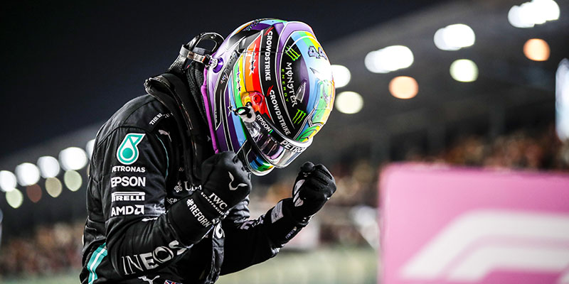 Hamilton sigue aplastante y se lleva la pole en Qatar
