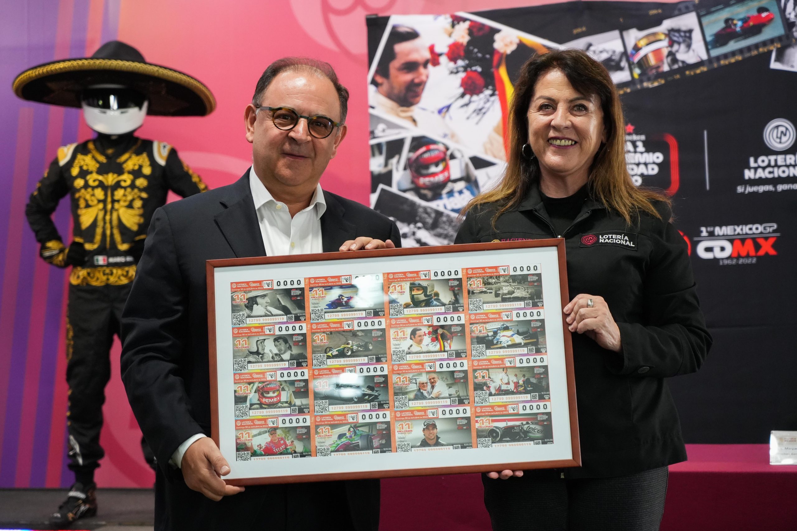 La Lotería Nacional celebra los 60 años de F1 en México