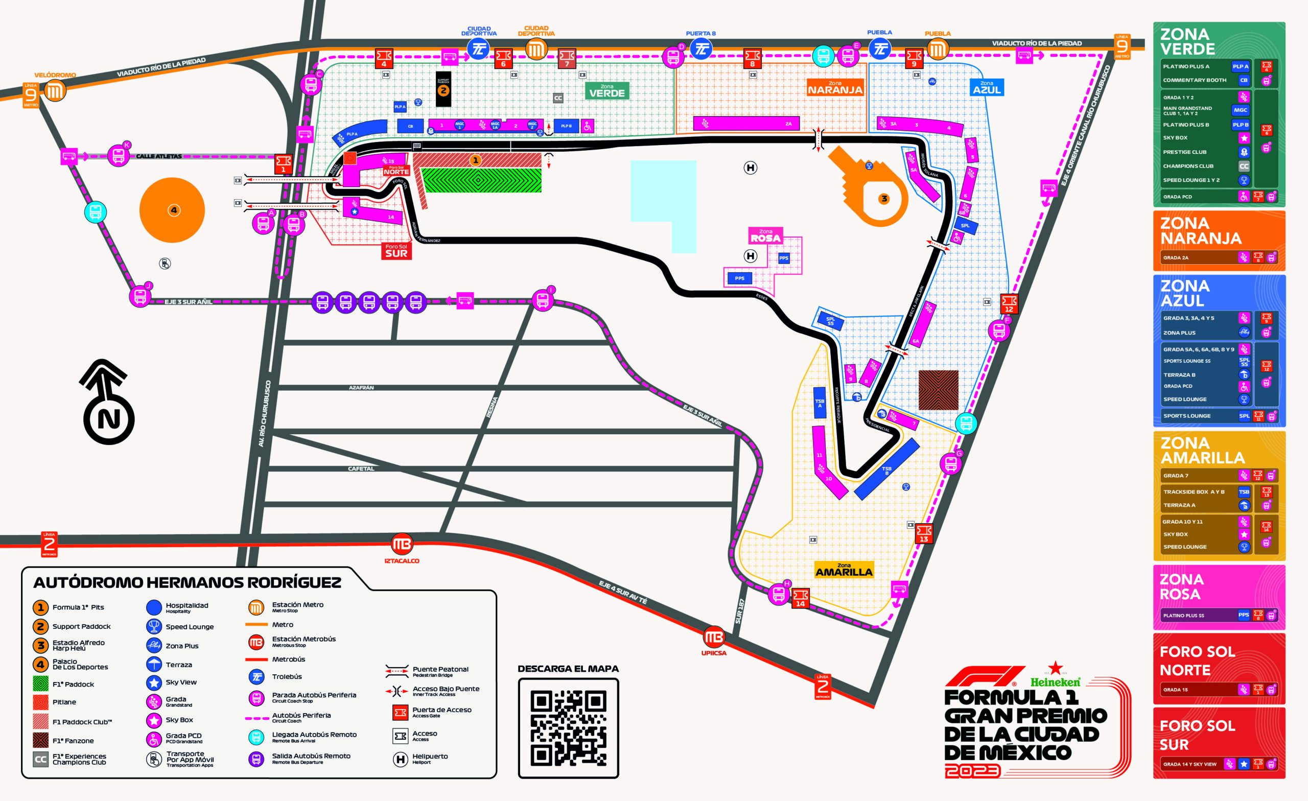 México GP 2023 anuncia plan de movilidad