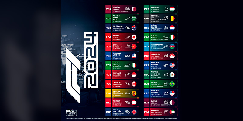 Las primeras fechas que debes marcar en el calendario 2024 de Formula 1
