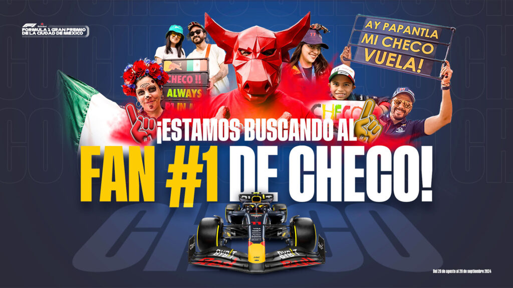 “Checo, ¡soy tu fan #1!” Demuestra que eres su mayor aficionado