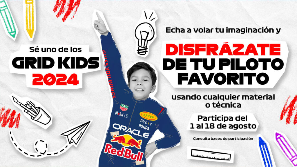 ¡Disfrázate de tu piloto favorito y forma parte de los Grid Kids del México GP 2024! 